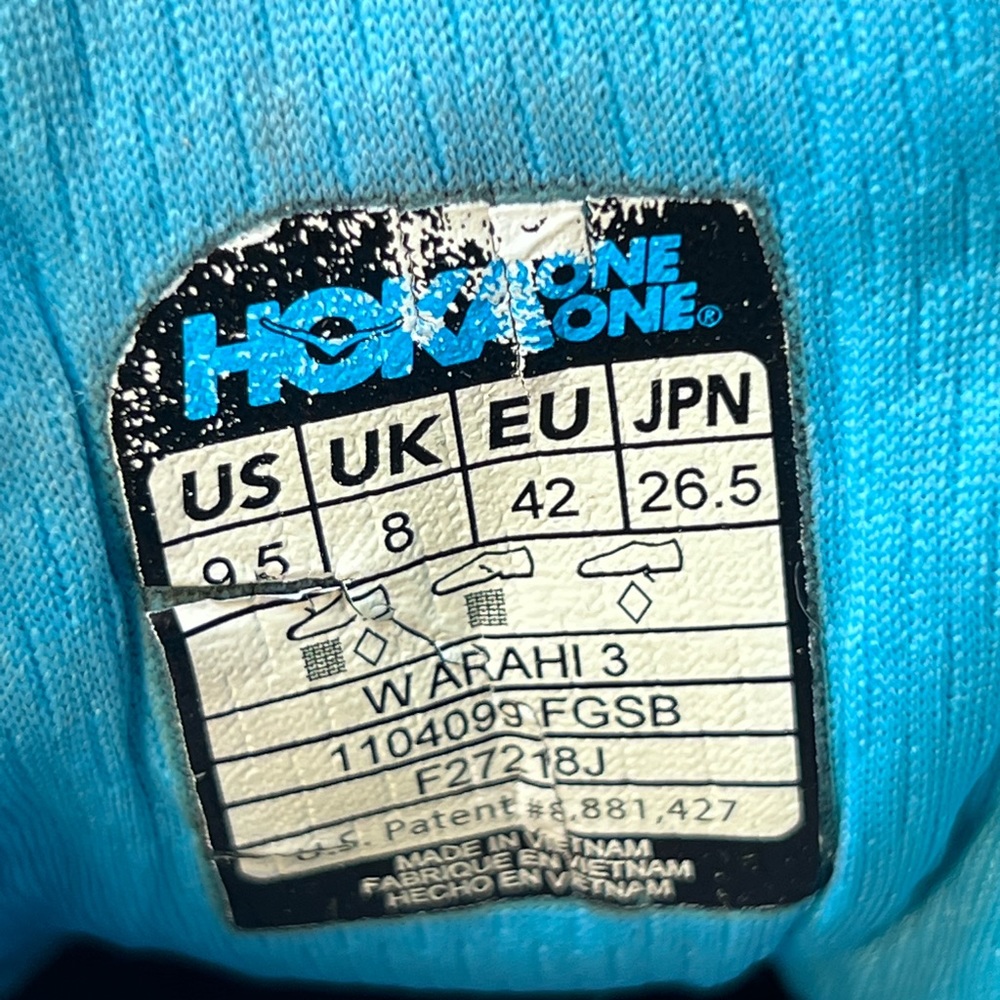 Hoka One One Womens Arahi 3 1104099 FGSB Gray Running Shoes Sneakers Size 9.5. - Picture 5 of 6
